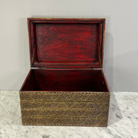 Metal & Jeweled Lided Box #1