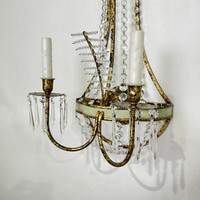 Scalloped Tole Sconce #1