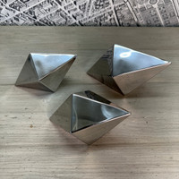 Decahedrons in Polished Stainless Steel - Set of 3