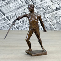 Bronze Statue of Fencer from late 19th C.