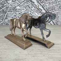 Brass Bookends in Equestrian Motif