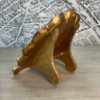 Carved & Gilded Shell Shaped Wooden Book Stand