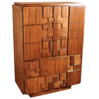 Mid-Century Brutalist Bureau by Paul Evans for Lane