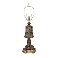 Neoclassical Style Silver Table Lamp