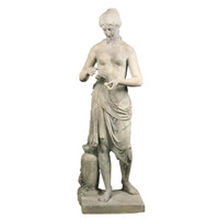 Carved Marble Statue of Venus, 19th c.