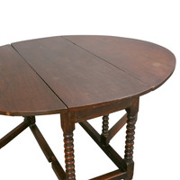 Antique English Gateleg Table, Late 18th c.