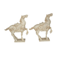 Carved & Painted Horses, Vintage - PAIR