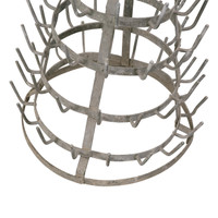 Vintage French Standing Wine Bottle Drying Rack #1