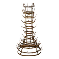 Vintage French Standing Wine Bottle Drying Rack #2
