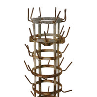 Vintage French Standing Wine Bottle Drying Rack #2