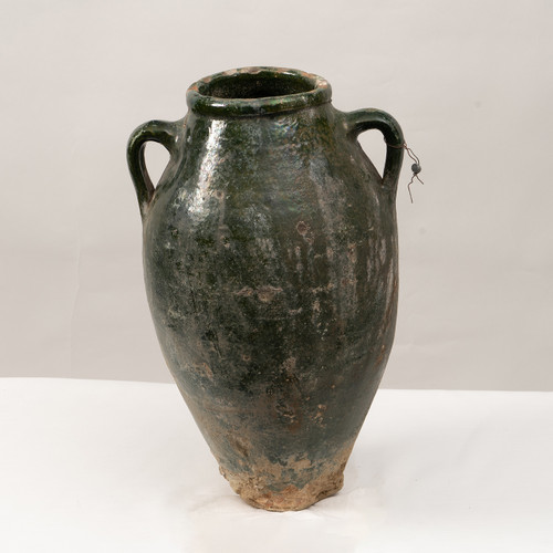 Vintage Large Turkish Olive Jar #1