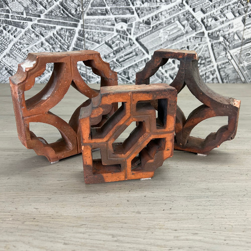 Vintage Brick Tiles - Set of 3