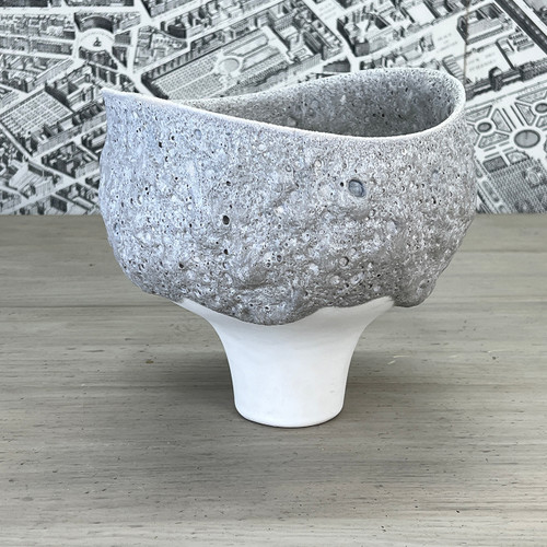 Sculpted Bowl in Lunar Glaze