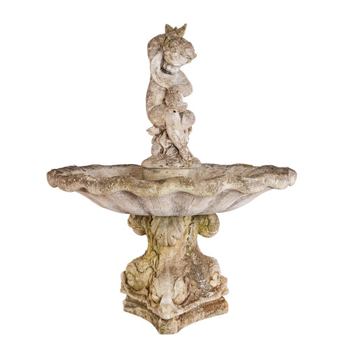French Stone Fountain circa 1940
