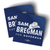 Sam Bregman - Navy (3.5" x 3.5" Vinyl Sticker -- Pack of Two!)