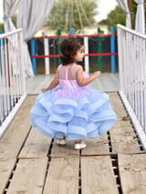 Princess Kloe Gown With Hair Accessory ( Optional Detachable Train )