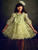Green Floral Teens Oraganza Dress With Hair Aceesory