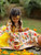 Autumn Bouquet Flared Gown With Dupatta And Belt
