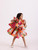 Orange Printed layered dress - global.janyascloset.com