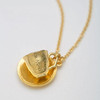 Alex Monroe Gold Plated Teacup & Saucer Necklace