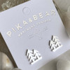 Pika & Bear Lodge Pole Tall Tree Studs Silver