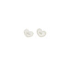 Hunt of Hounds Silver Candy Heart Studs