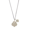 Hunt of Hounds Silver Owl Necklace With Moon Charm