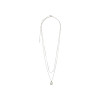 Pilgrim Silver Plated Julieta Layered Oval Coin Necklace