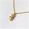 Pika & Bear Hibou Tiny Owl Charm Necklace Gold