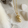 Pika & Bear Hibou Tiny Owl Charm Necklace Gold