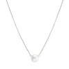 Dogeared I Love Mom Pearl Necklace Silver