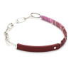 Scout Good Karma Ombre Chain Bracelet Gratitude- Silver/Mulberry