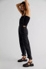 Free People Ziggy Denim Overalls Mineral Black