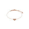 Pilgrim Rose Gold Plated Sophia Dainty Heart Bracelet