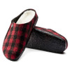 Birkenstock Zermatt Shearling Wool Plaid Red Narrow