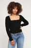 Gentle Fawn Felize Long Sleeve Top Black