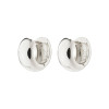 Pilgrim Silver Plated Anais Small Chunky Huggie Hoops