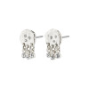 Pilgrim Silver Plated Breathe Circle Studs With Dangles