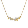 Alex Monroe Gold Plated In-Line Garden Gathering Necklace With Itsy Bitsy bee