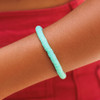 Pura Vida Pastel Disc Stretch Bracelet Blue