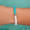 Pura Vida Darling Stretch Bracelet Blue & White