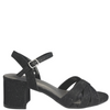 Taxi Harper-01 Sparkly Strappy Heels Black