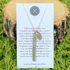 Andrea Waines Dandelion Puff Your Wishes Will Go Far Long Bar Necklace