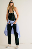 Free People Ziggy Denim Overalls Blue Black