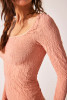 Free People Have It All Long Sleeve Smoke Rose