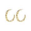 Pilgrim Gold Plated Julita Large Organic Shaped Hoops