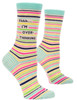 Blue Q - Shh im Overthinking Crew Socks