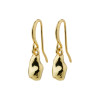 Pilgrim Gold Plated Chantal Organic Shaped Dangle Earrings