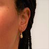 Pilgrim Gold Plated Chantal Organic Shaped Dangle Earrings