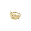 Pilgrim Gold Plated Brenda Organic Shaped Adjustable Ring